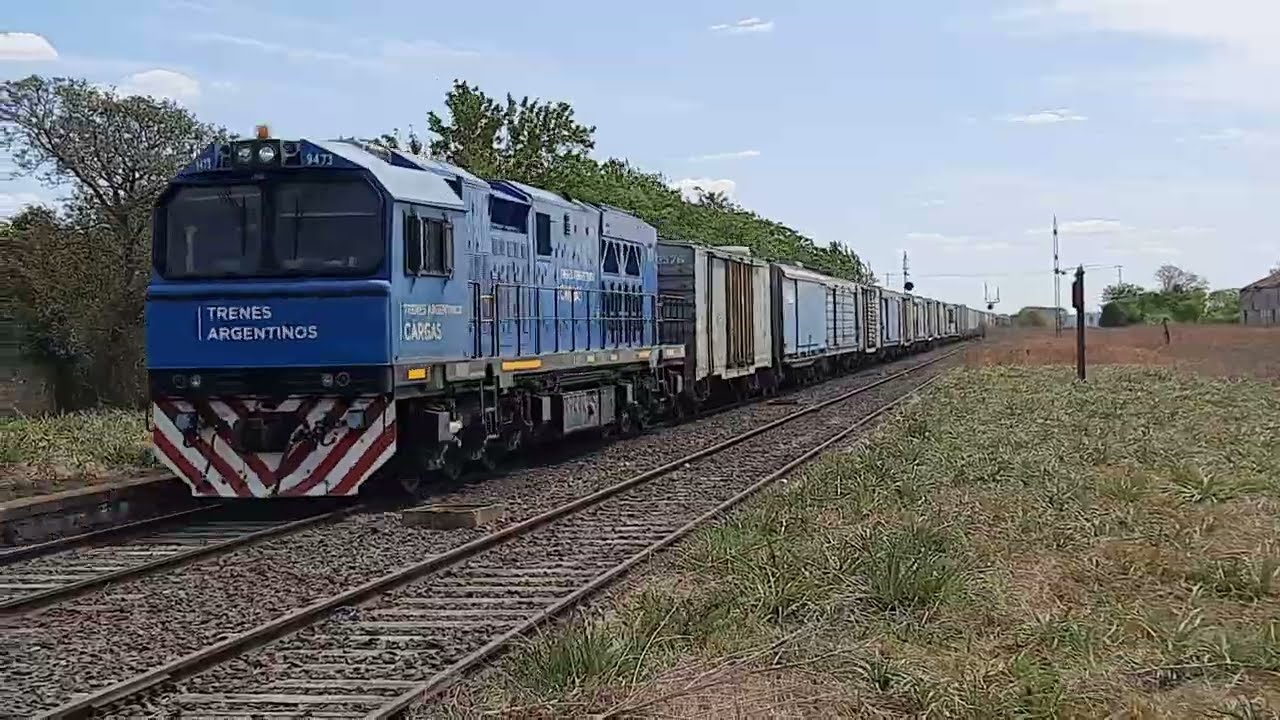 TREN PASANDO POR LA ESTACION MEMBRILLAR ABANDONADA