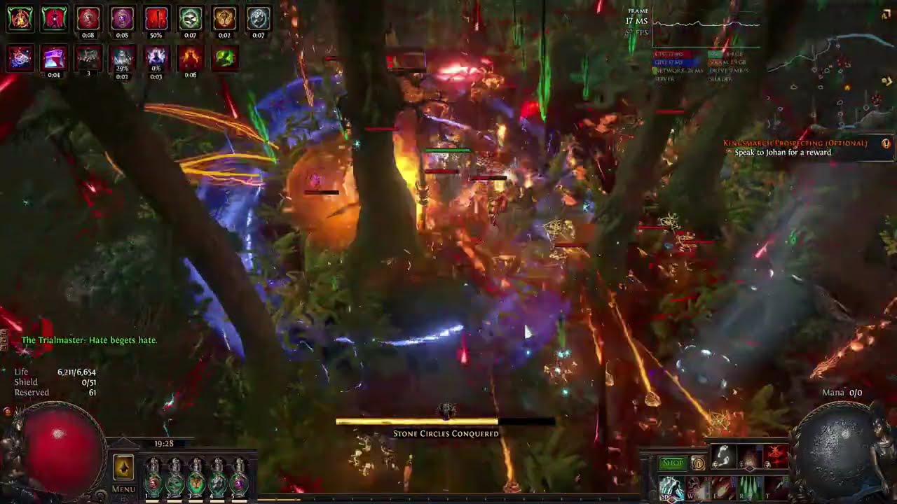POE 3.27 CWS Chieftain ultimatum showcase (no bloodnotch/shield/belt)
