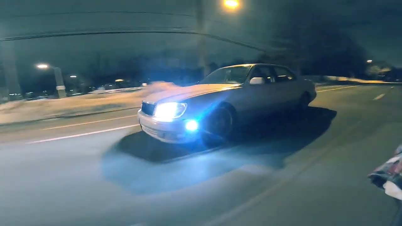 Straight-Piped LS400 Goes Wild + Flame Shooting G37 (Donuts, Pulls & Revs)