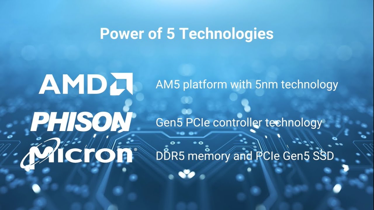 Phison, AMD, and Micron collaborating to bring PCIe Gen5 technology to the market
