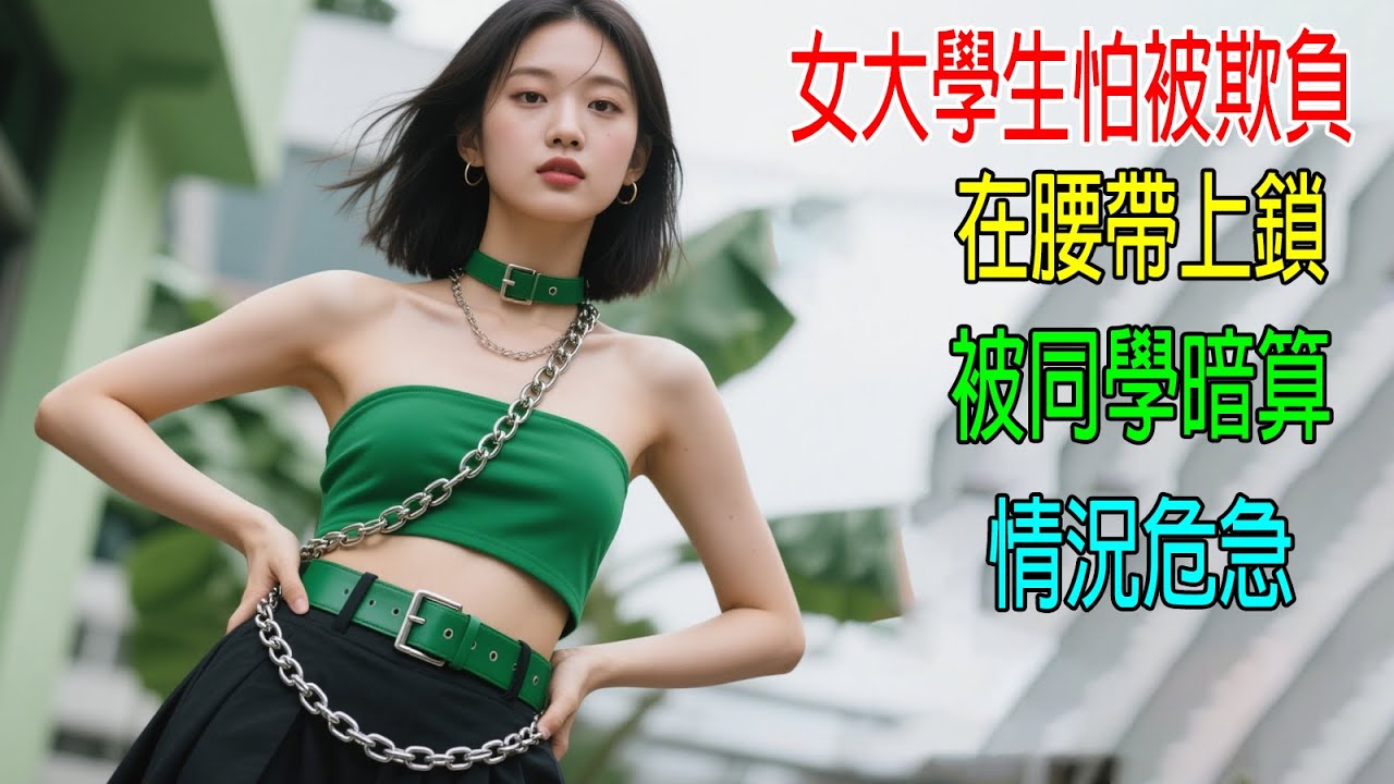 女大學生怕被欺負，在腰帶上鎖，被同學暗算，情況危急！