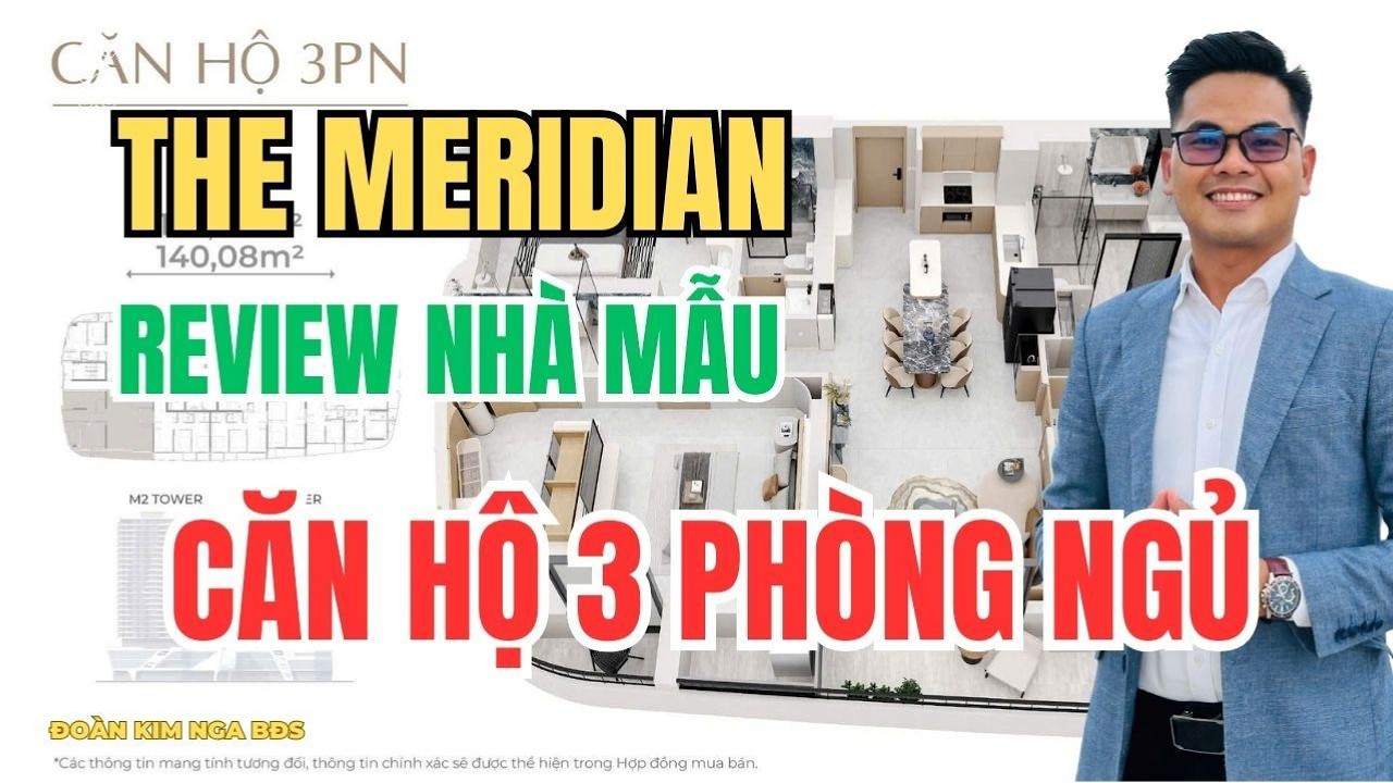 Review căn hộ 3 phòng ngủ The Meridian Đà Nẵng | Căn hộ đắt nhất dự án