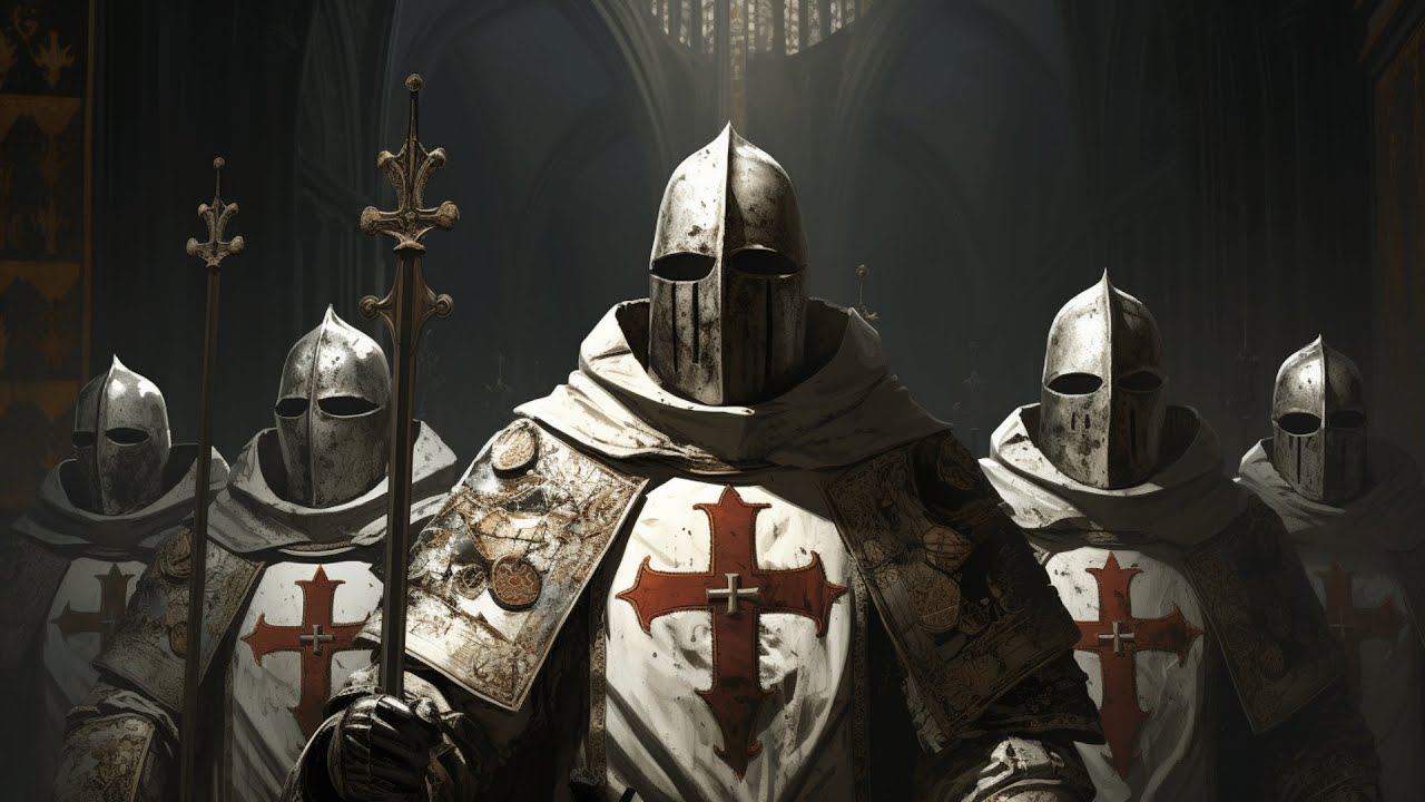 Templars Chanting in an Abandoned Monastery
