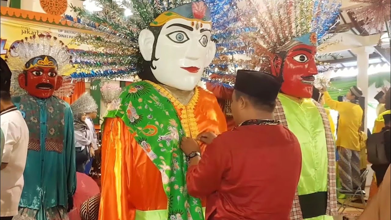 Ondel ondel Pembukaan Festival TMII 2019 ☆Lomba Merias Ondel2 di Anjungan DKI Jakarta, TMII ● Bag_1
