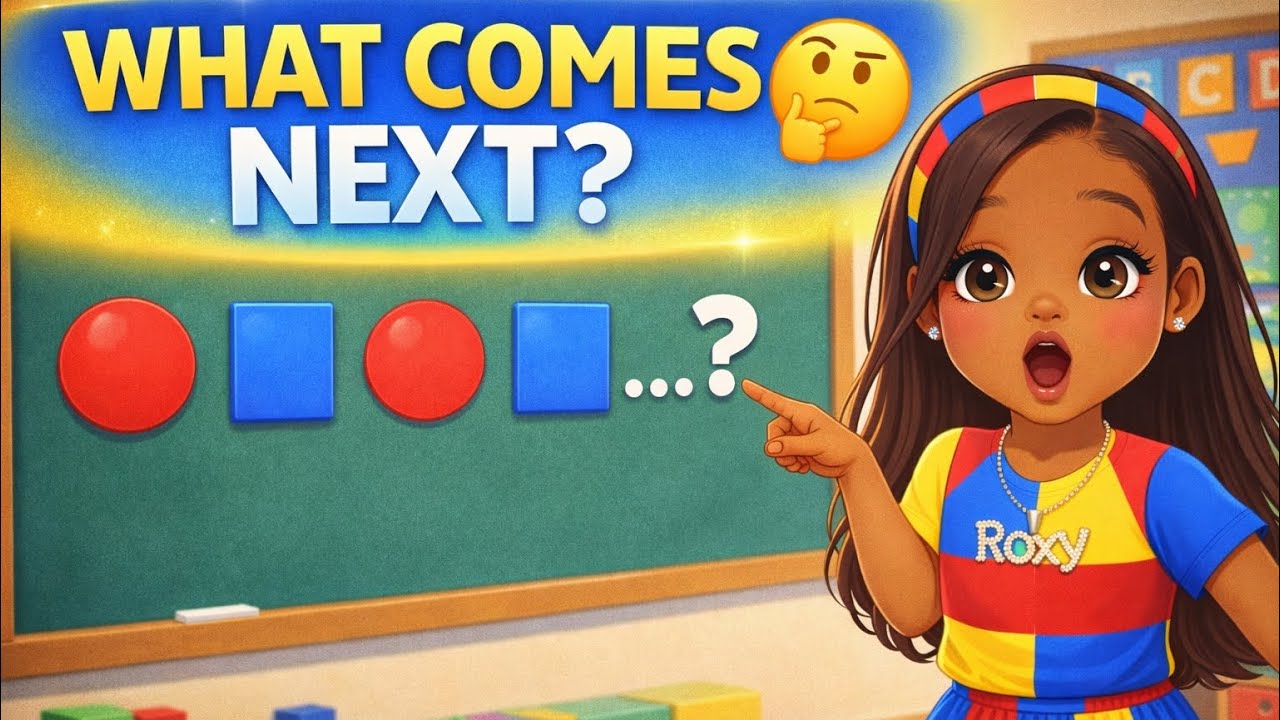 What Comes Next? 🔍 Fun Pattern Game for Kids | Learn with Roxy