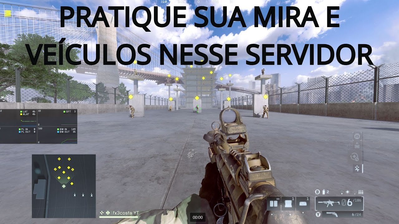 PRATIQUE e teste sua MIRA e VEÍCULOS nesse servidor do BATTLEFIELD 6