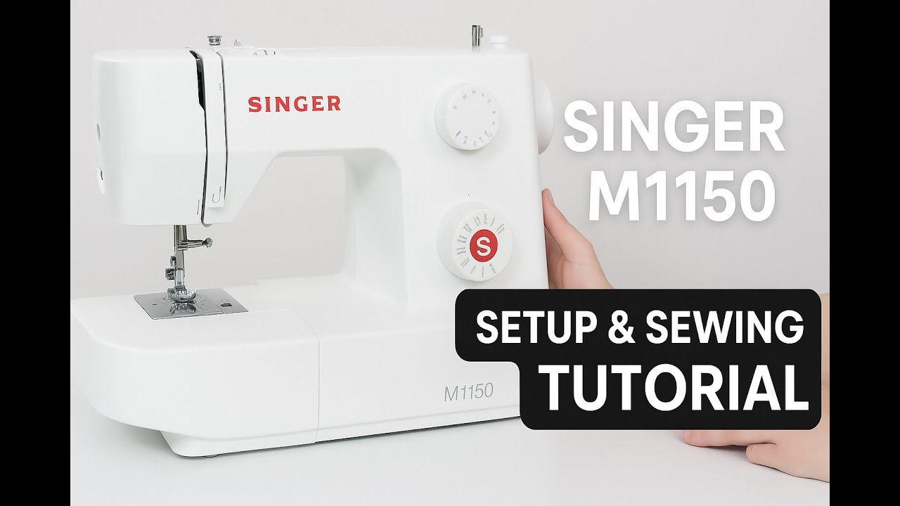 Setup and Usage Tutorial for Singer M1150 Sewing Machine For Beginners. Unboxing Threading & Sewing.