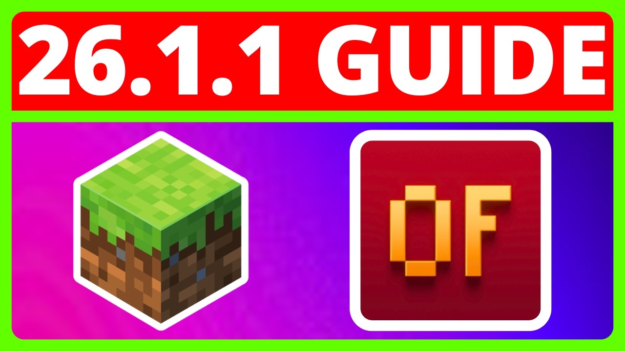 Как скачать и установить OptiFine для Minecraft Java 26.1.1 | OptiFine Minecraft