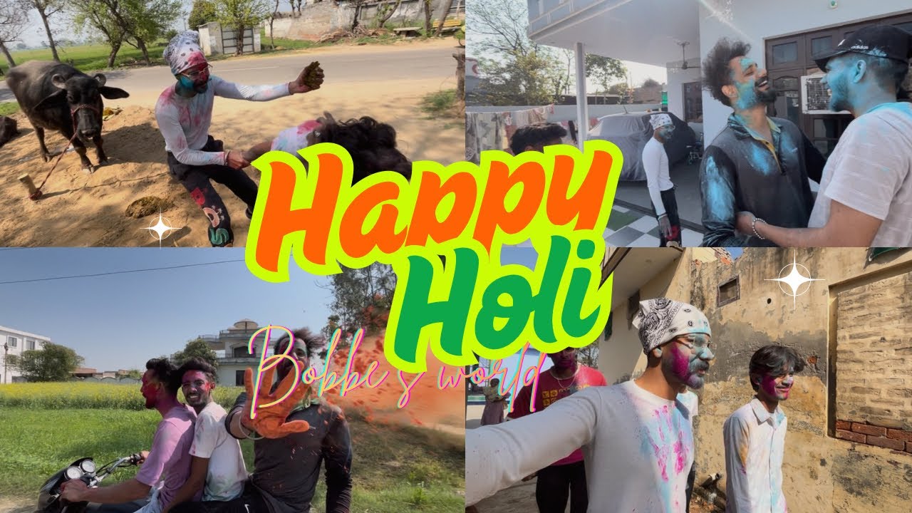 HOLI TE KITA FULL ENJOY || HAPPY HOLI || Bobbebhattianvlog 