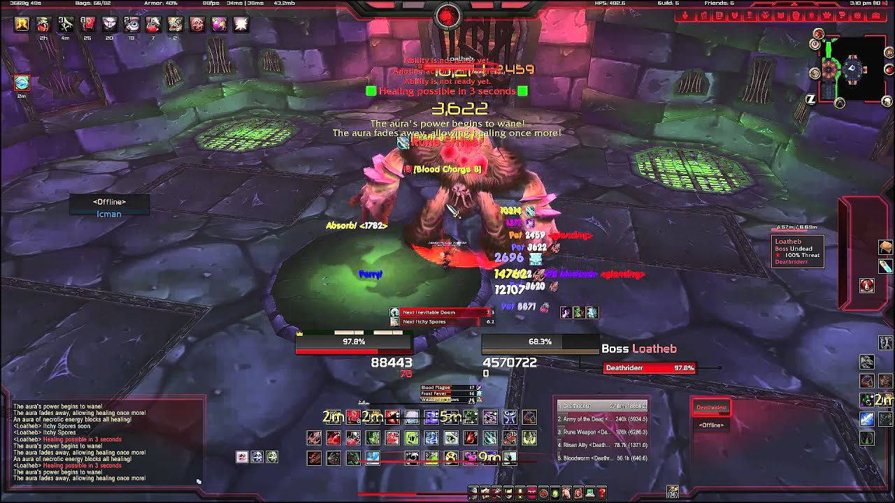Wow Mop: 80 DK solo Loatheb