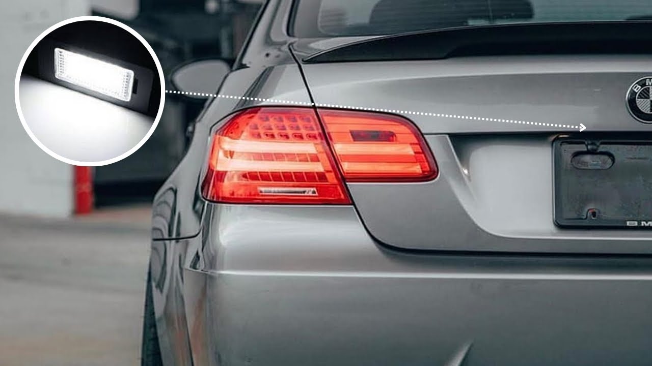 How To Replace BMW License Plate Light Bulbs | LED UPGRADE E90 E92 328i 335i M3