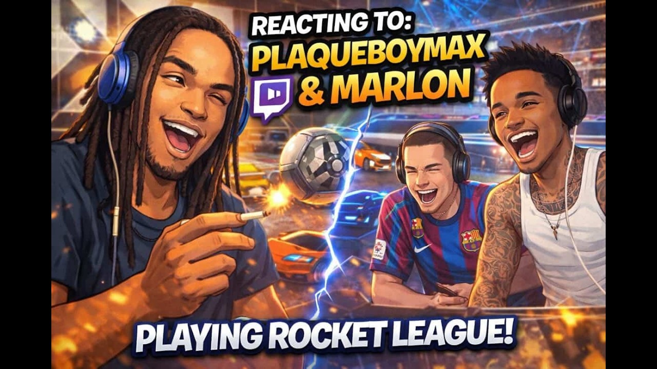 Plaqueboymax & Marlon Had Me CRYING 😂 (Jamaican Reacts to Rocket League Chaos)