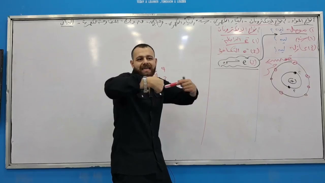 المحاضره الاولى تالته ثانوى فيزياء 2026  التيار الكهربى   فرق الجهد   المقاومه الكهربيه