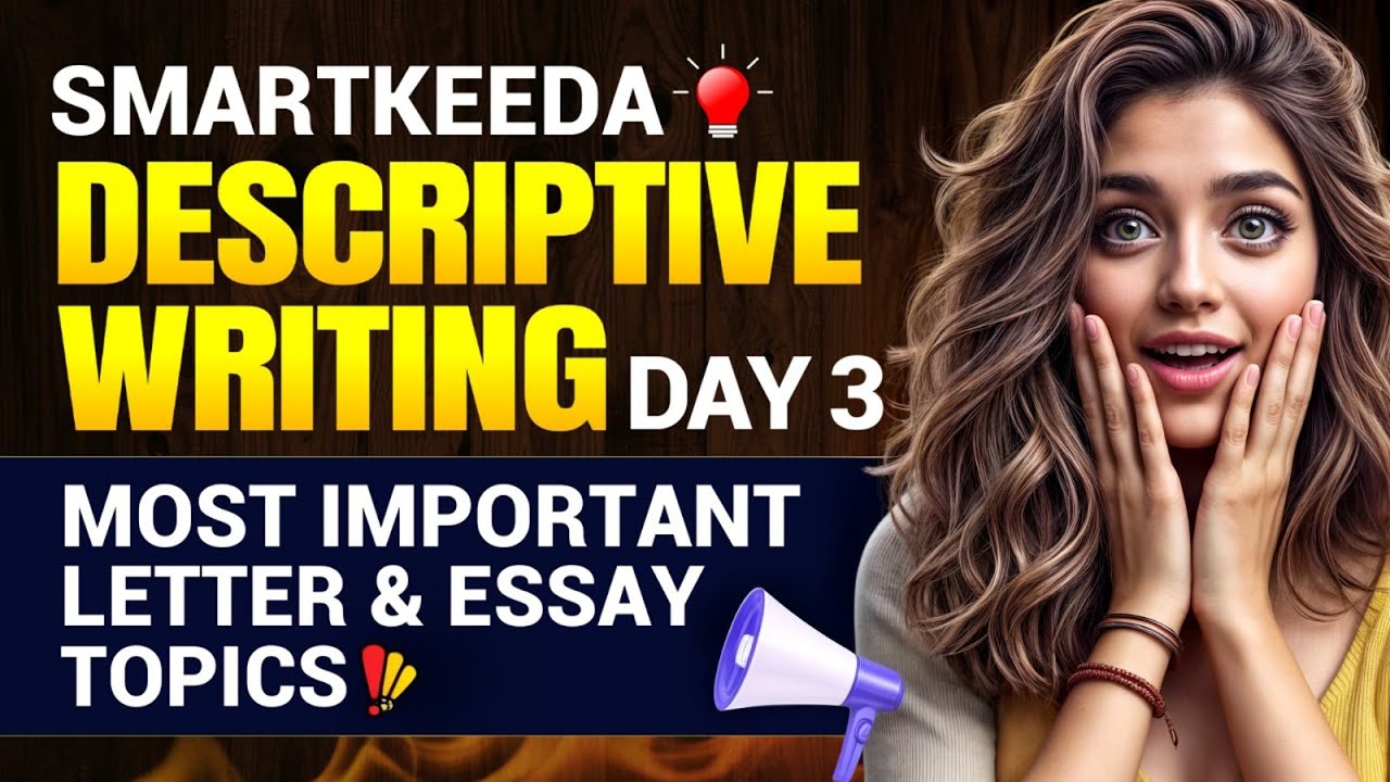 Descriptive Writing for IBPS PO Mains | Day 3 - Most Important Letter and Essay Writing Topics #ibps