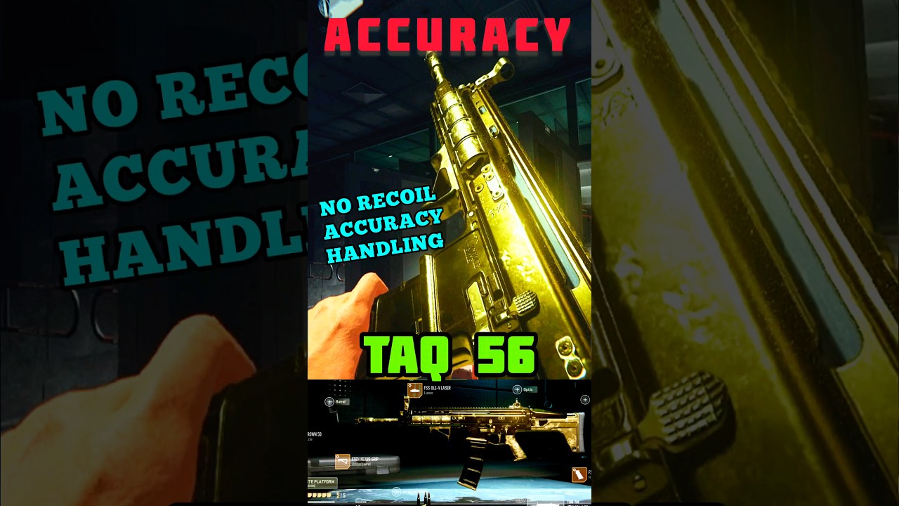 TAQ 56 NO RECOIL Best Class Setup | BROKEN | Meta Build | MW2 | COD Warzone 2 #shorts #viral