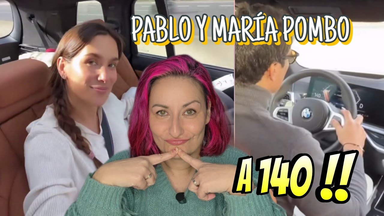 María Pombo y Pablo Castellano a 140 EN EL COCHE con su bebé recién nacida