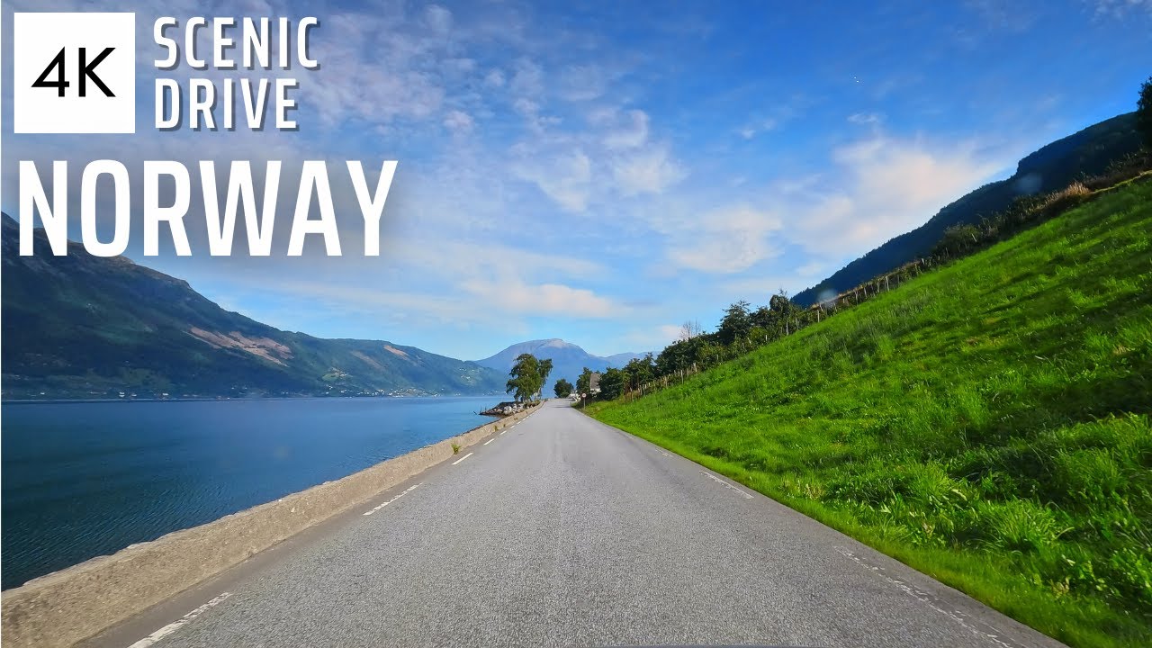 Majestic Hardanger Drive in Norway | Infinite Fjord Views and Waterfalls [with Calming Music]