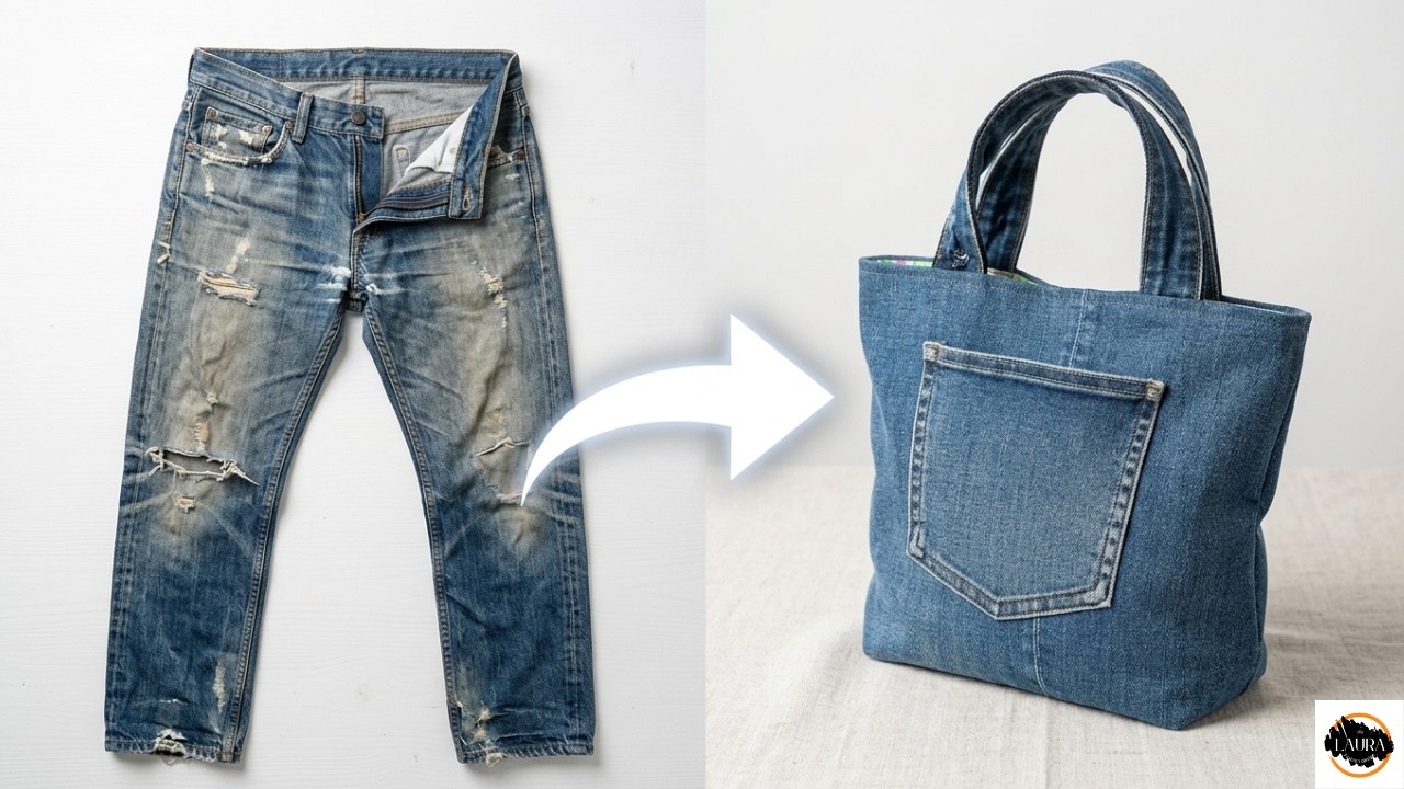 👖✨ DIY Bag From Old Jeans