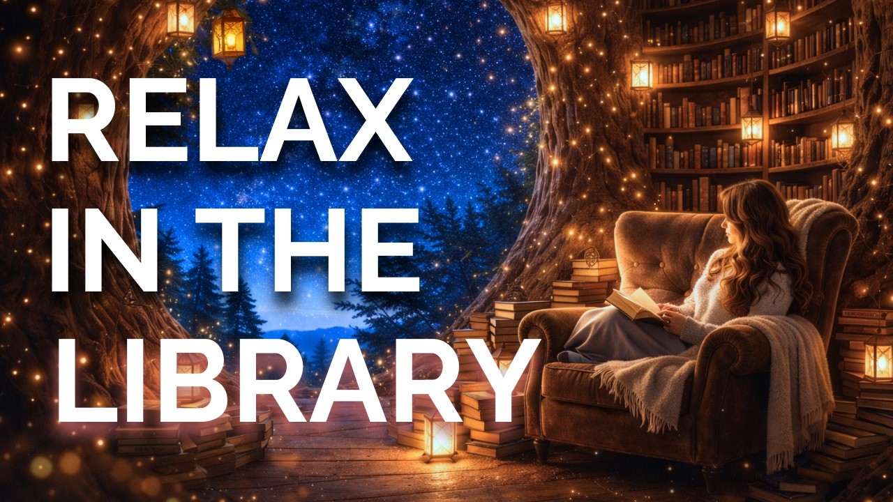 Fall Asleep Fast in The Library of Calm 🌙 Guided Sleep Meditation and Visualization 🌙 Soft Spoken