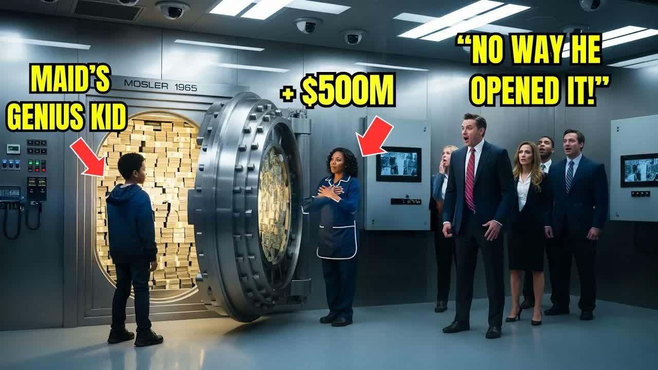 “$500M If You Can Open This Safe” the Billionaire Mocked—Then Black Cleaning Lady’s Son Stunne
