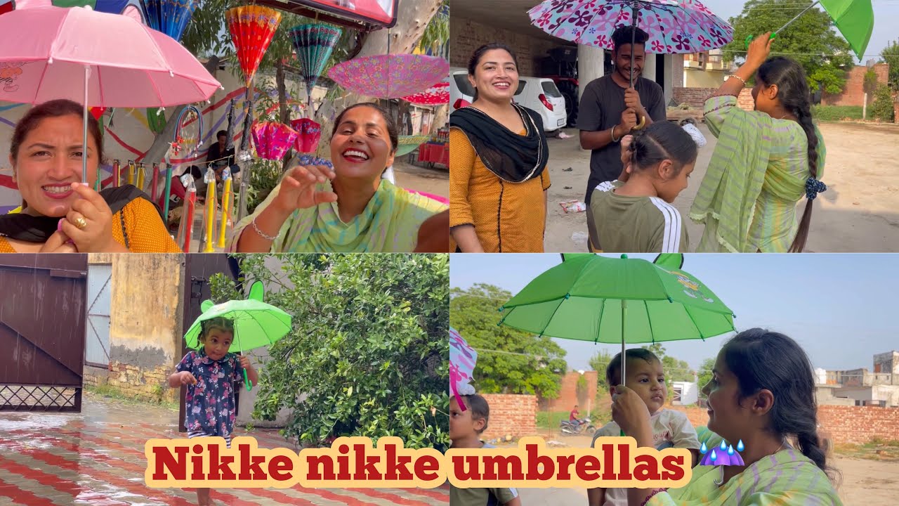 Nikke nikke umbrellas ☔️, Mehar Sahib Te Karan Lai 😍😍