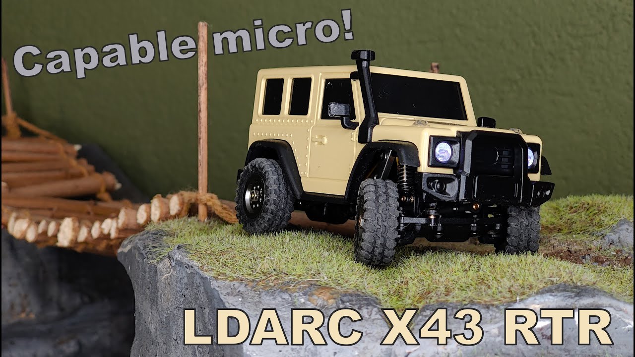 This tiny micro crawler is just too good! LDARC X43 RTR review and test drive