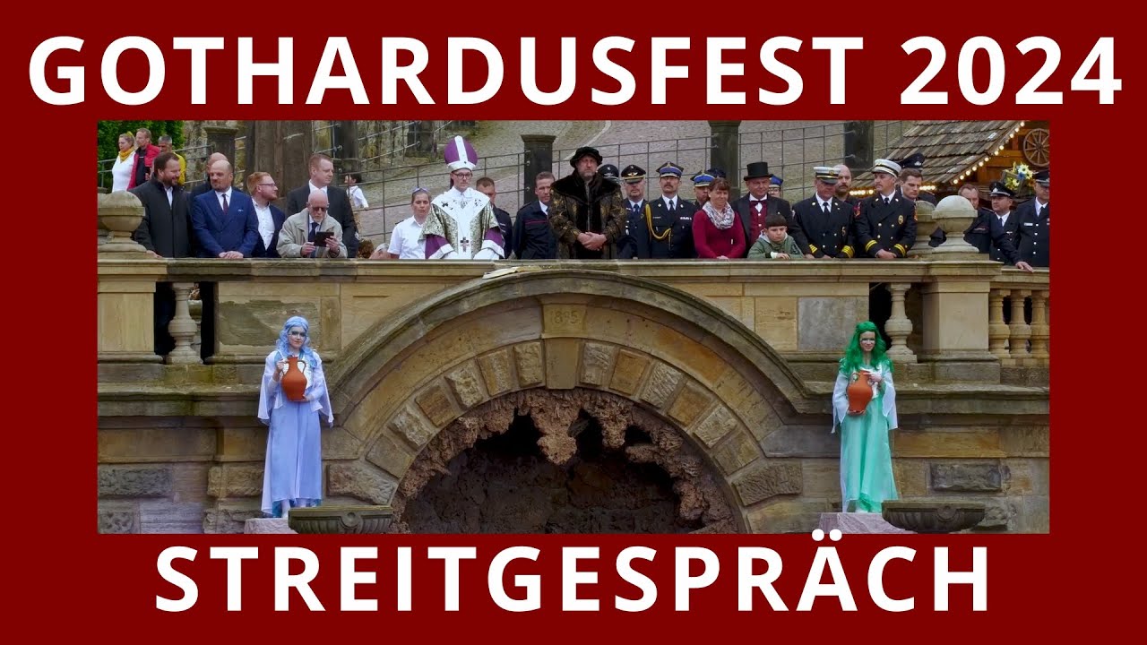Gothardusfest 2024: Streitgespr&auml;ch an der Wasserkunst