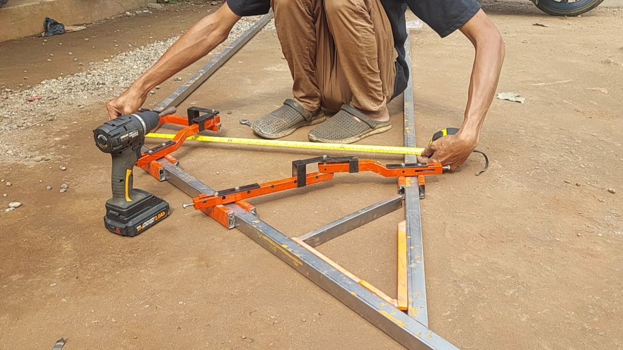 Dari awal sampai selesai||belajar bareng buat railing tangga minimalis