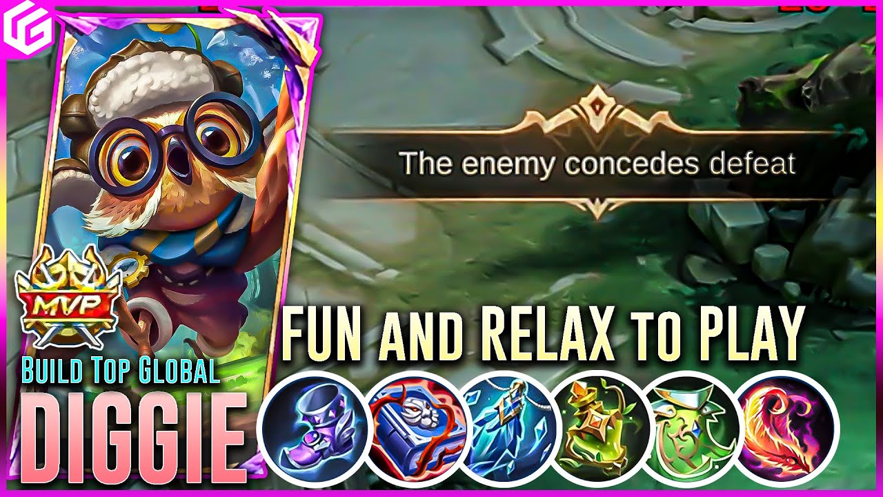 Cute little DIGGIE are FUN and NO STRESS to play 😁 | MLBB SOLO RANK Tips and Tricks