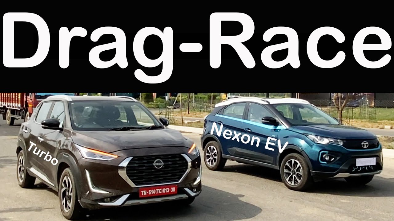 Nexon Electric VS Magnite Turbo CVT Drag Race l Aayush ssm
