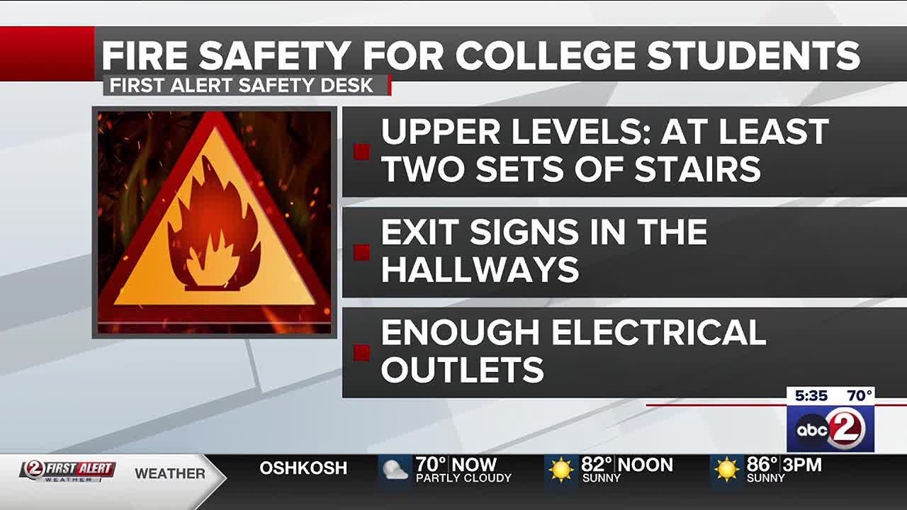 Fire safety for college students