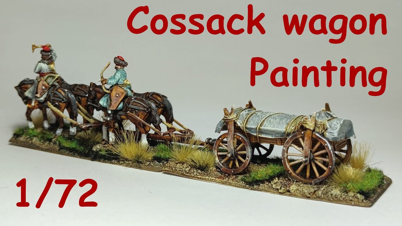 17th Century Cossack Wagon Painting 1/72. Розфарбовую козацький віз