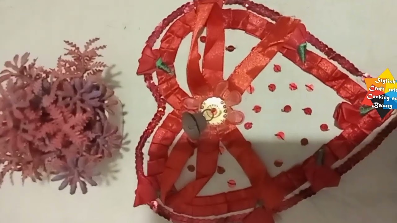 Heart shape with ribbon 🎀🎗️ by stylish craft with Cooking and Beauty 