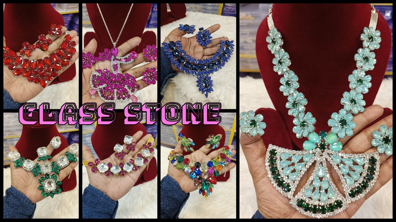 Korean Glass Stone Jewellery Wholesale | Glass Stone Jewellery Wholesale | Korean Jewellery