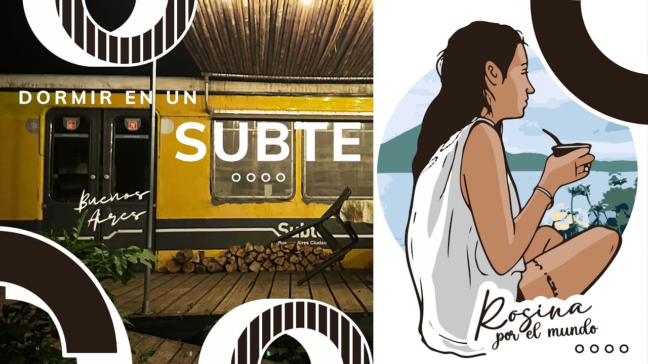 Dormir en un vag&oacute;n de subte - Rosina por el Mundo