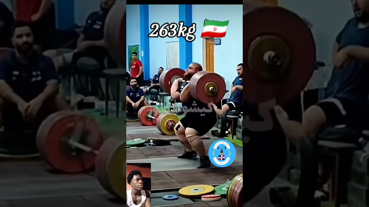 Alireza Yousefi (🇮🇷+109kg) 263kg clean and jerk #cleanandjerk #weightlifting