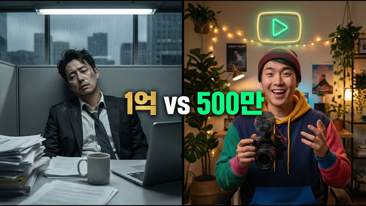 영끌 내집마련 vs 월세 주식 | 연봉 1억 대기업 vs 월 500만 유튜버: 당신의 인생 선택은?