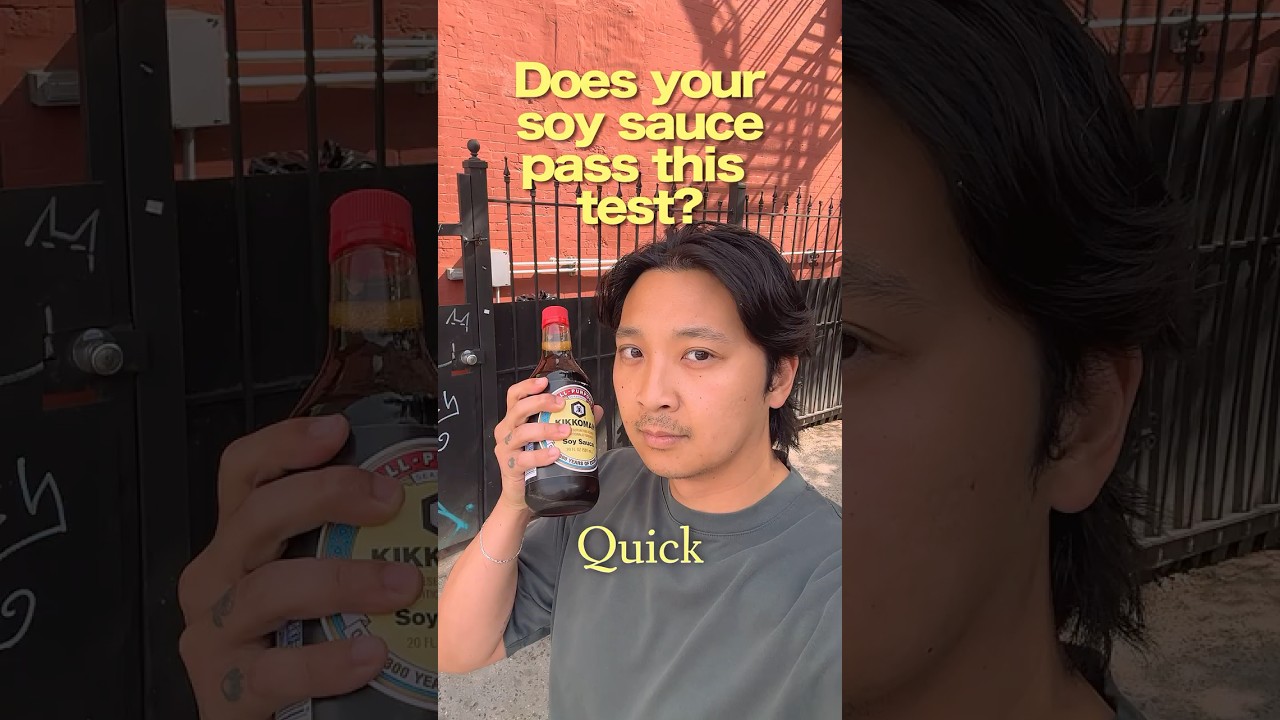 Soy sauce shaking hack