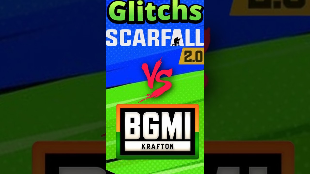 BGMI vs Scarfall: Glitches #ynotcompare
