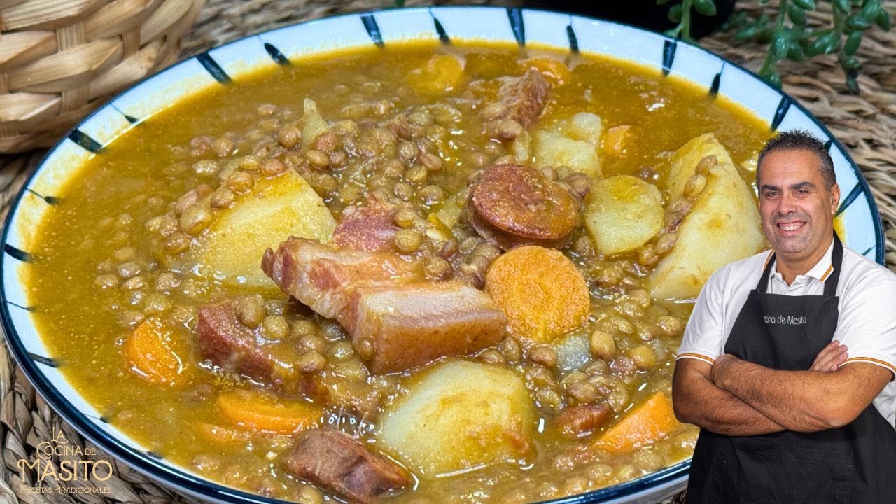 Lentejas caseras estofadas con chorizo