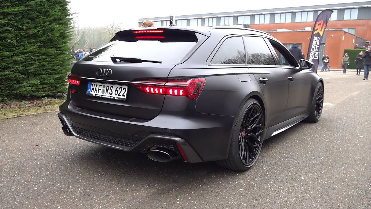 Audi RS6 C8 Avant w/ Catless Downpipes & OPF Delete Exhaust - Accelerations, Crackles & Downshifts