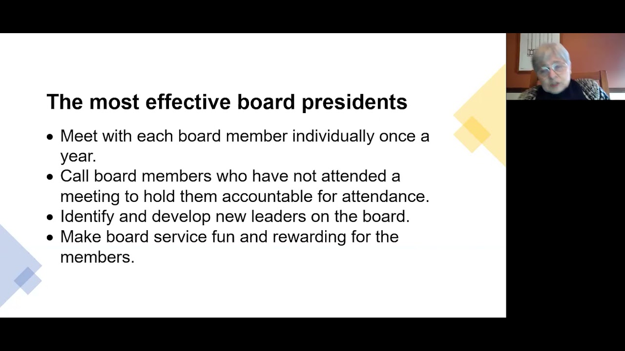 Nonprofit Series:  Best Practices for Board Effectiveness