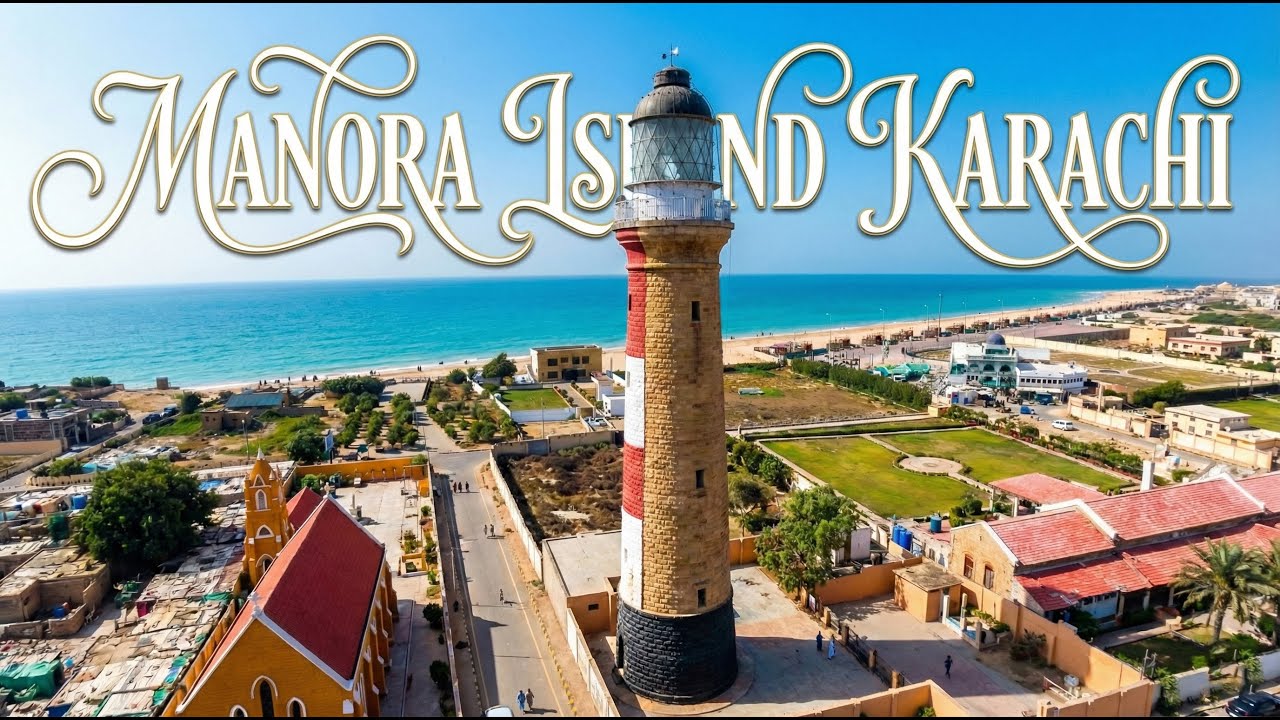 Manora Island Karachi | Old Lighthouse & Sea View | 4k Drone Footage