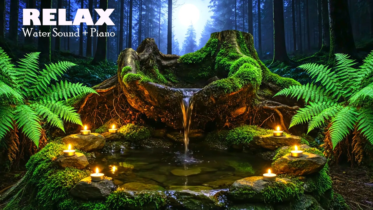 Tranquil Water Sounds and Soft Music 🌿 Deep Relaxation & Serenity