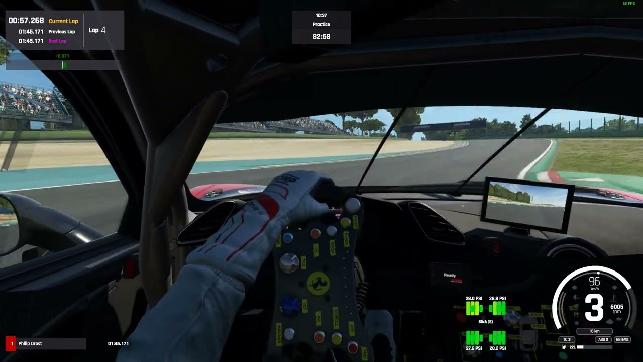 Assetto Corsa Evo Imola GP Ferrari Evo Challenge Practice
