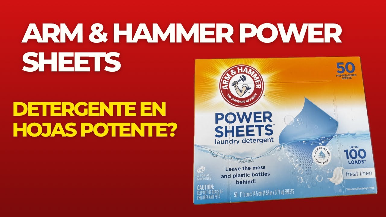Probando las hojas del detergente de arm and hammer - desmugran bien?