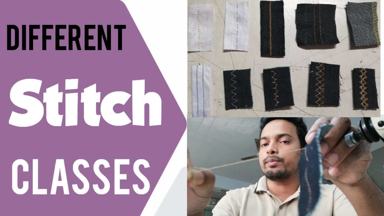 Different stitch classes|| Types of stitches used in garments making|| Tex wahid