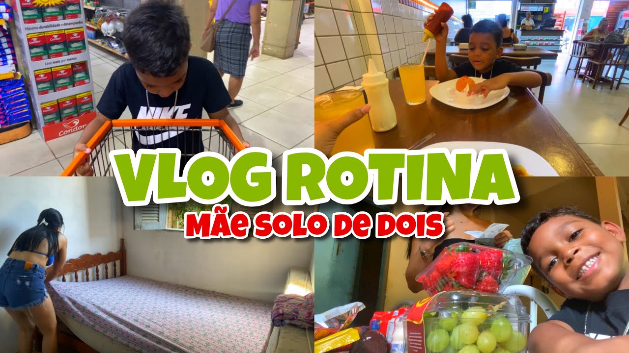 VLOG| comprinhas no mercado | lanche com Gugu | organização na casa | MÃE SOLO 👧🏽👦🏽❤️