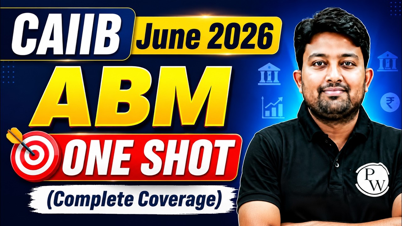 CAIIB June 2026 | CAIIB ABM One Shot | Complete Coverage | ABM CAIIB | by Arvind Sir