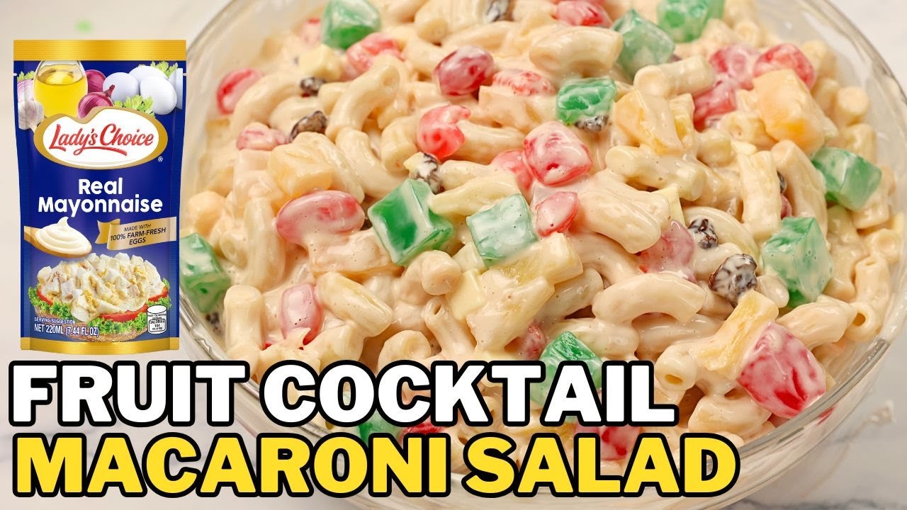 CREAMY MACARONI FRUIT SALAD | Pinoy Style (Christmas Recipes)